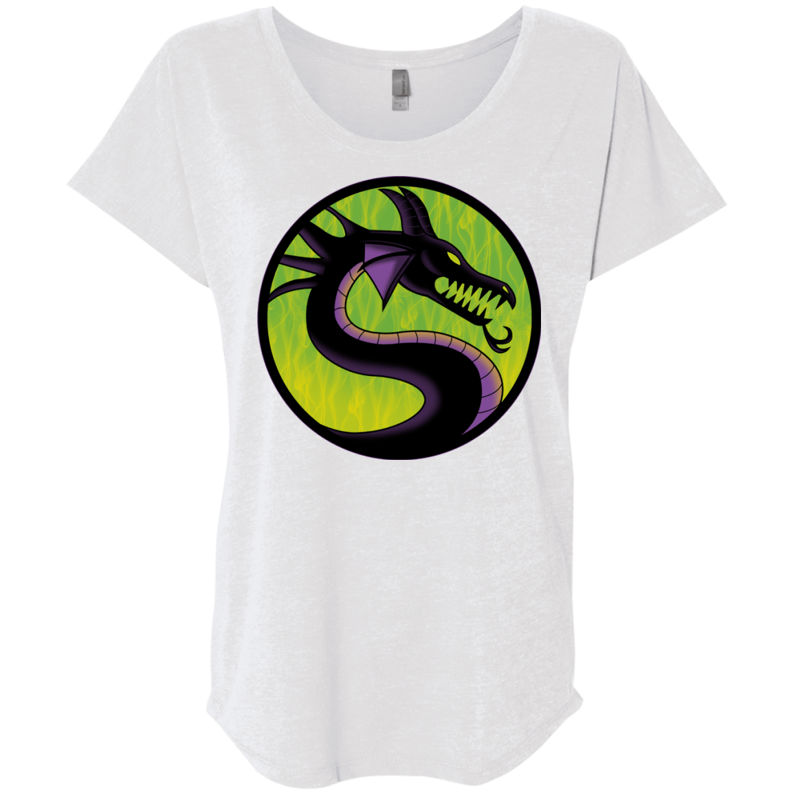 T-Shirts Heather White / X-Small Cursed Kombat Triblend Dolman Sleeve