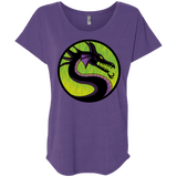 T-Shirts Purple Rush / X-Small Cursed Kombat Triblend Dolman Sleeve