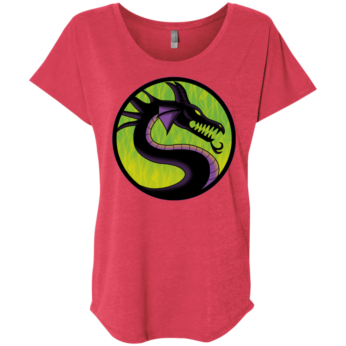 T-Shirts Vintage Red / X-Small Cursed Kombat Triblend Dolman Sleeve