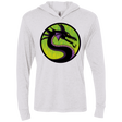 T-Shirts Heather White / X-Small Cursed Kombat Triblend Long Sleeve Hoodie Tee