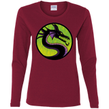 T-Shirts Cardinal / S Cursed Kombat Women's Long Sleeve T-Shirt