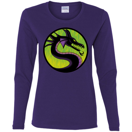 T-Shirts Purple / S Cursed Kombat Women's Long Sleeve T-Shirt