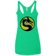 T-Shirts Envy / X-Small Cursed Kombat Women's Triblend Racerback Tank