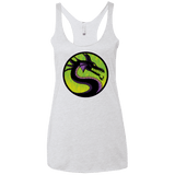 T-Shirts Heather White / X-Small Cursed Kombat Women's Triblend Racerback Tank