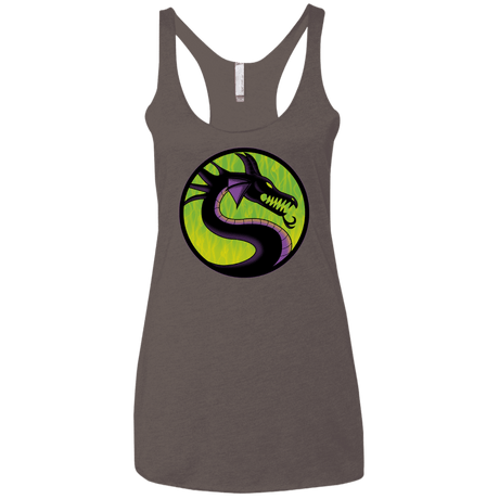 T-Shirts Macchiato / X-Small Cursed Kombat Women's Triblend Racerback Tank