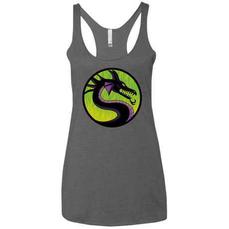 T-Shirts Premium Heather / X-Small Cursed Kombat Women's Triblend Racerback Tank