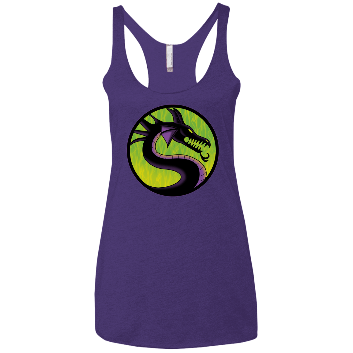 T-Shirts Purple Rush / X-Small Cursed Kombat Women's Triblend Racerback Tank