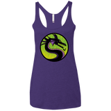 T-Shirts Purple Rush / X-Small Cursed Kombat Women's Triblend Racerback Tank
