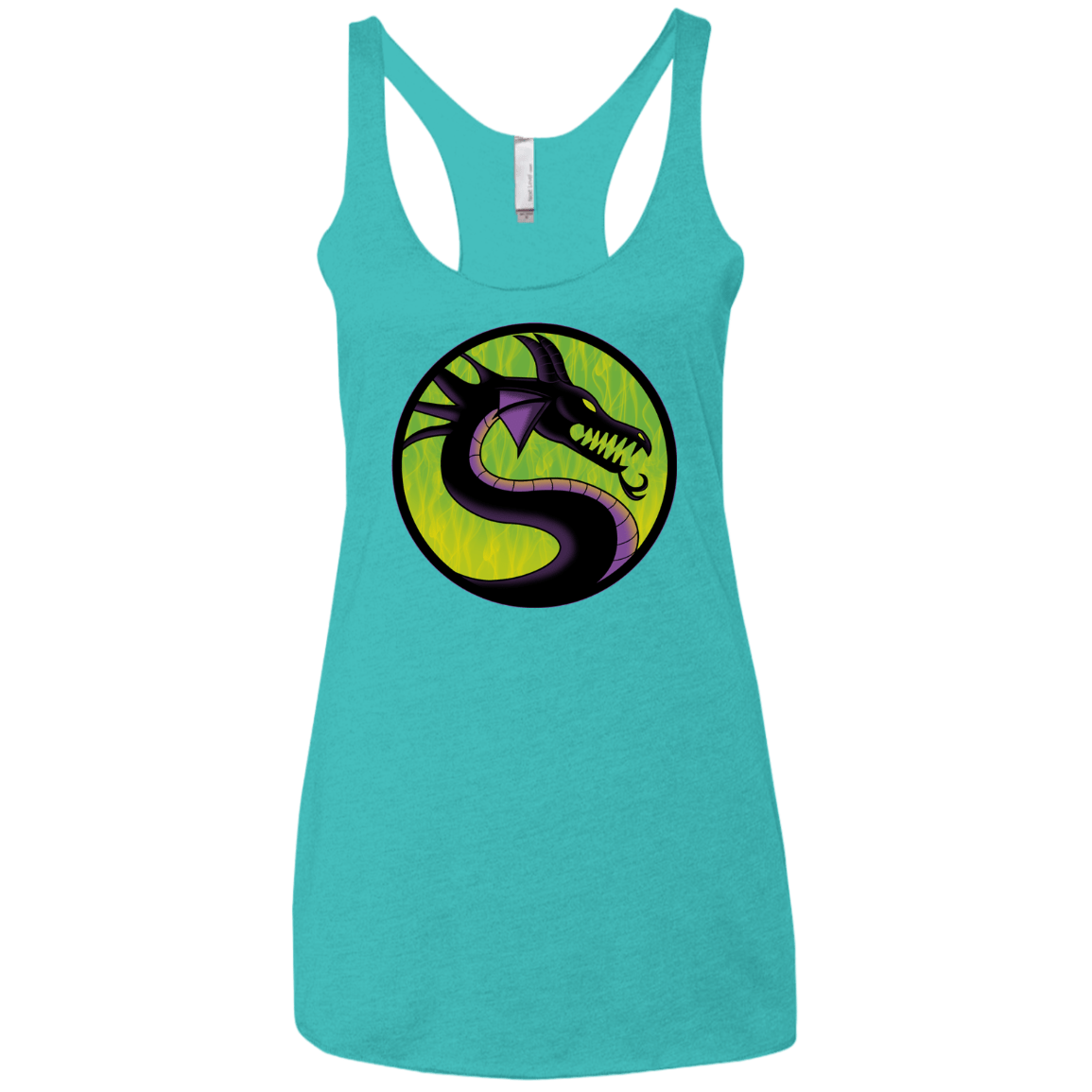 T-Shirts Tahiti Blue / X-Small Cursed Kombat Women's Triblend Racerback Tank