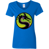 T-Shirts Royal / S Cursed Kombat Women's V-Neck T-Shirt