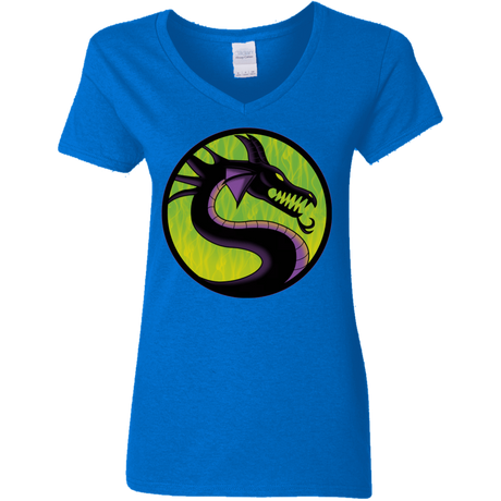 T-Shirts Royal / S Cursed Kombat Women's V-Neck T-Shirt