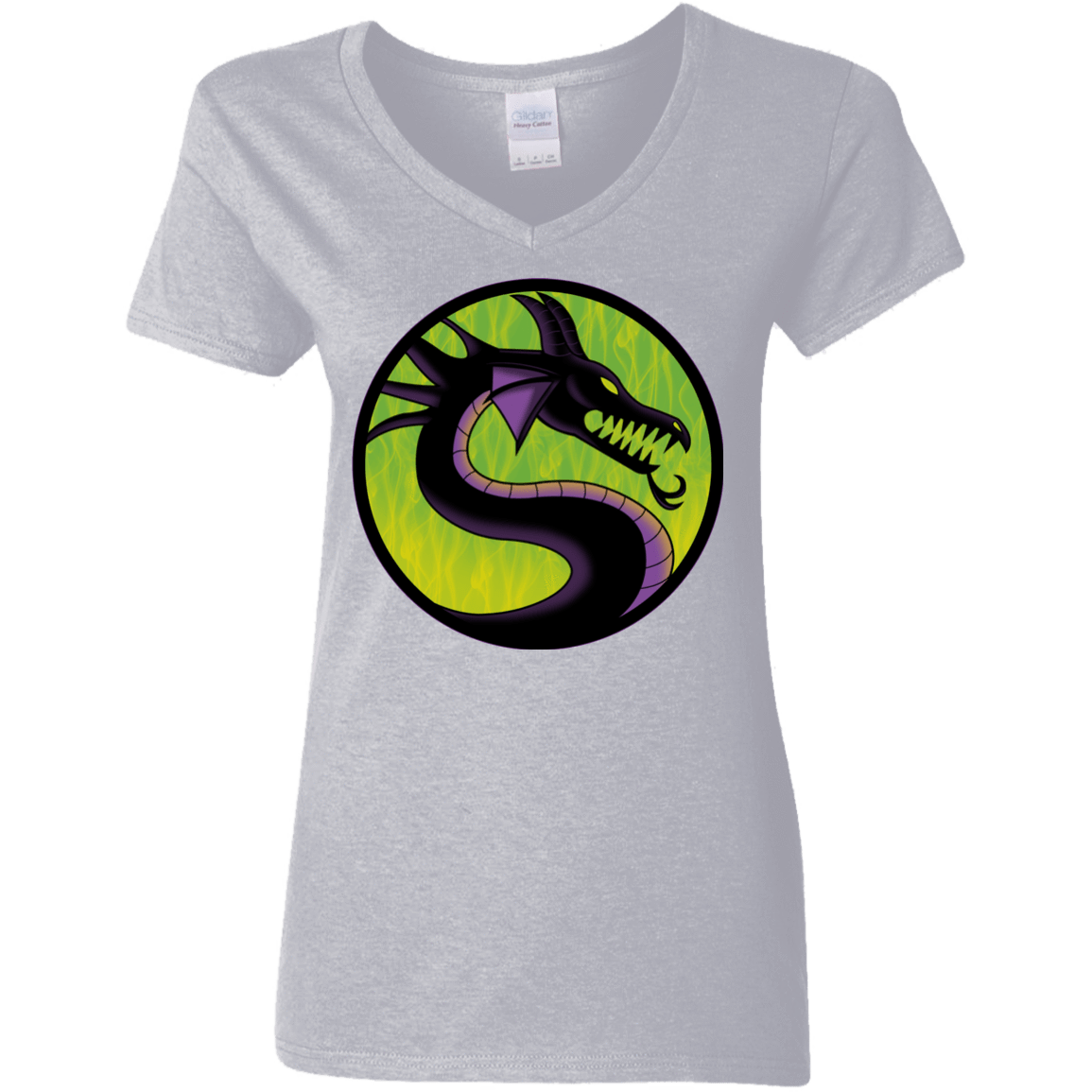 T-Shirts Sport Grey / S Cursed Kombat Women's V-Neck T-Shirt