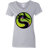 T-Shirts Sport Grey / S Cursed Kombat Women's V-Neck T-Shirt