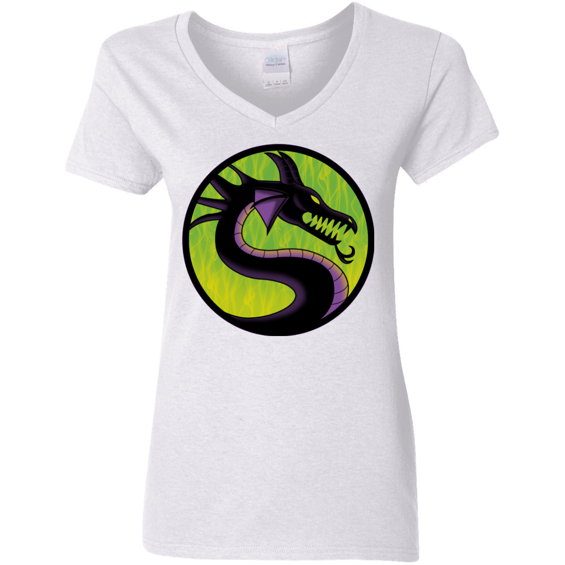 T-Shirts White / S Cursed Kombat Women's V-Neck T-Shirt