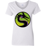 T-Shirts White / S Cursed Kombat Women's V-Neck T-Shirt