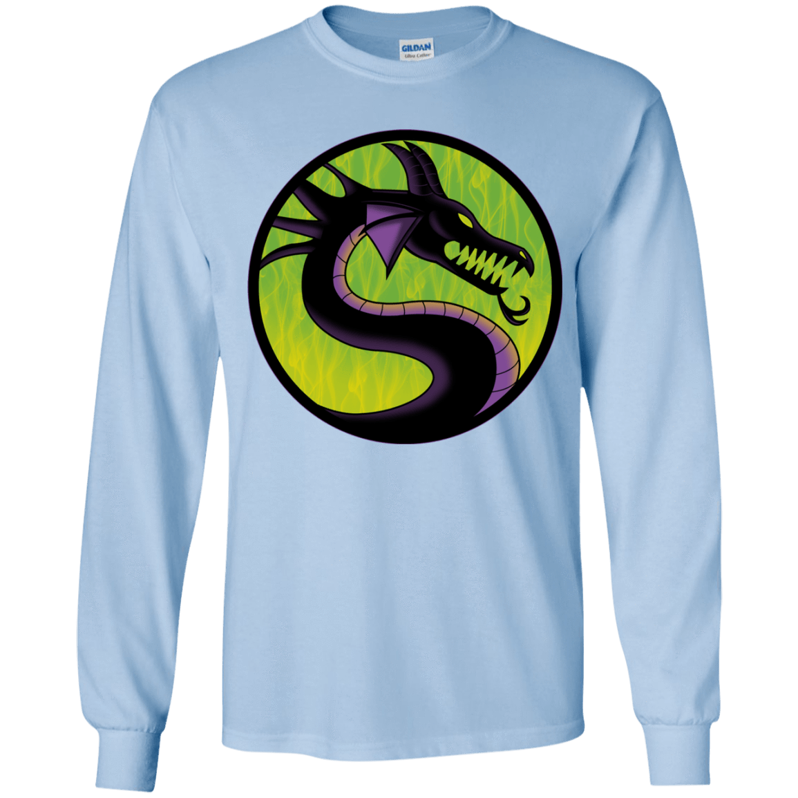 T-Shirts Light Blue / YS Cursed Kombat Youth Long Sleeve T-Shirt