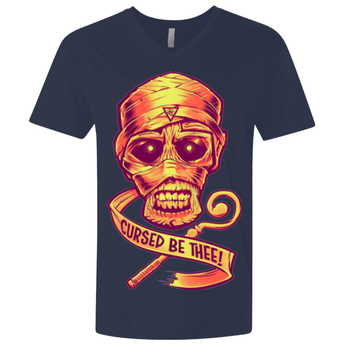 T-Shirts Midnight Navy / X-Small CURSED Men's Premium V-Neck