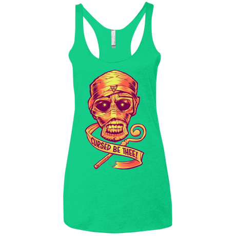 T-Shirts Envy / X-Small CURSED Women's Triblend Racerback Tank