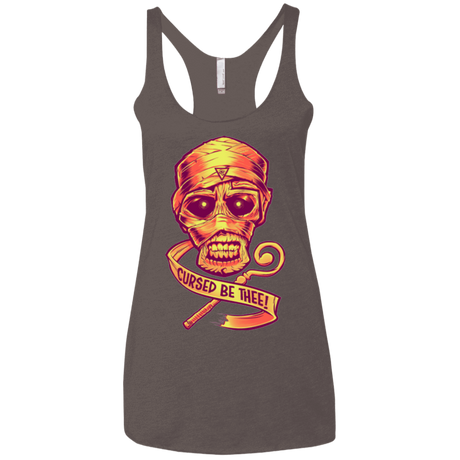 T-Shirts Macchiato / X-Small CURSED Women's Triblend Racerback Tank