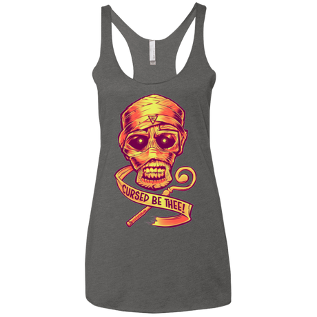 T-Shirts Premium Heather / X-Small CURSED Women's Triblend Racerback Tank