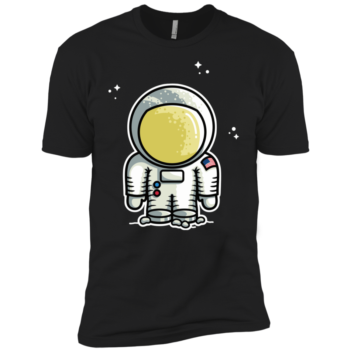 T-Shirts Black / YXS Cute Astronaut Boys Premium T-Shirt