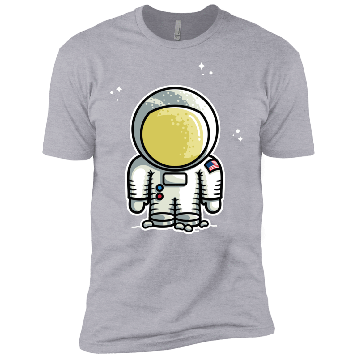 T-Shirts Heather Grey / YXS Cute Astronaut Boys Premium T-Shirt