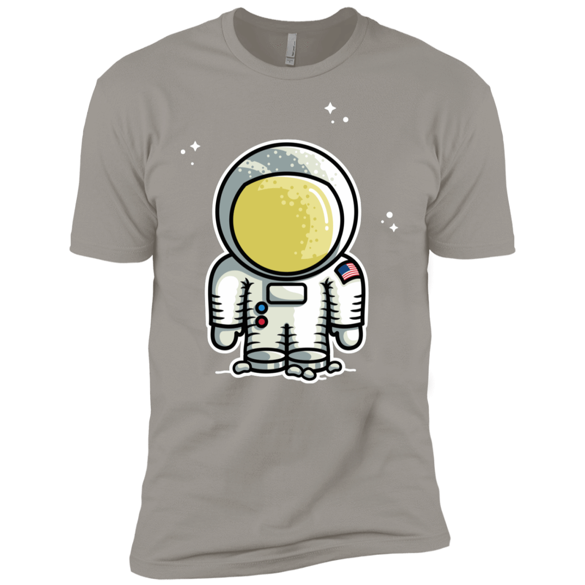 T-Shirts Light Grey / YXS Cute Astronaut Boys Premium T-Shirt