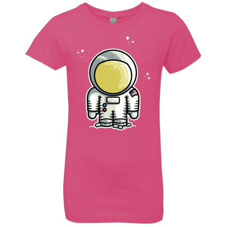 T-Shirts Hot Pink / YXS Cute Astronaut Girls Premium T-Shirt