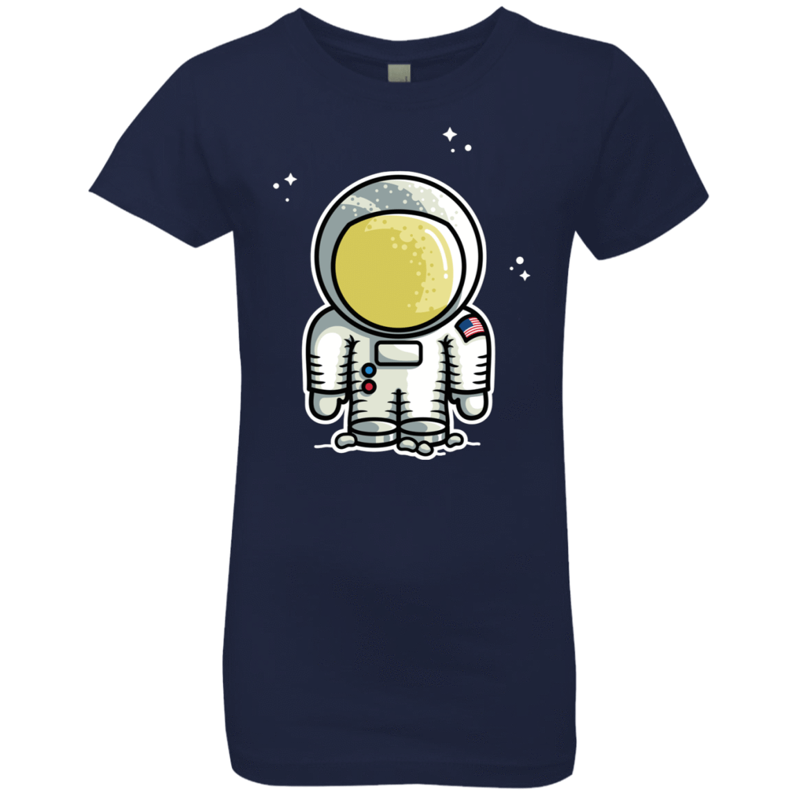 T-Shirts Midnight Navy / YXS Cute Astronaut Girls Premium T-Shirt