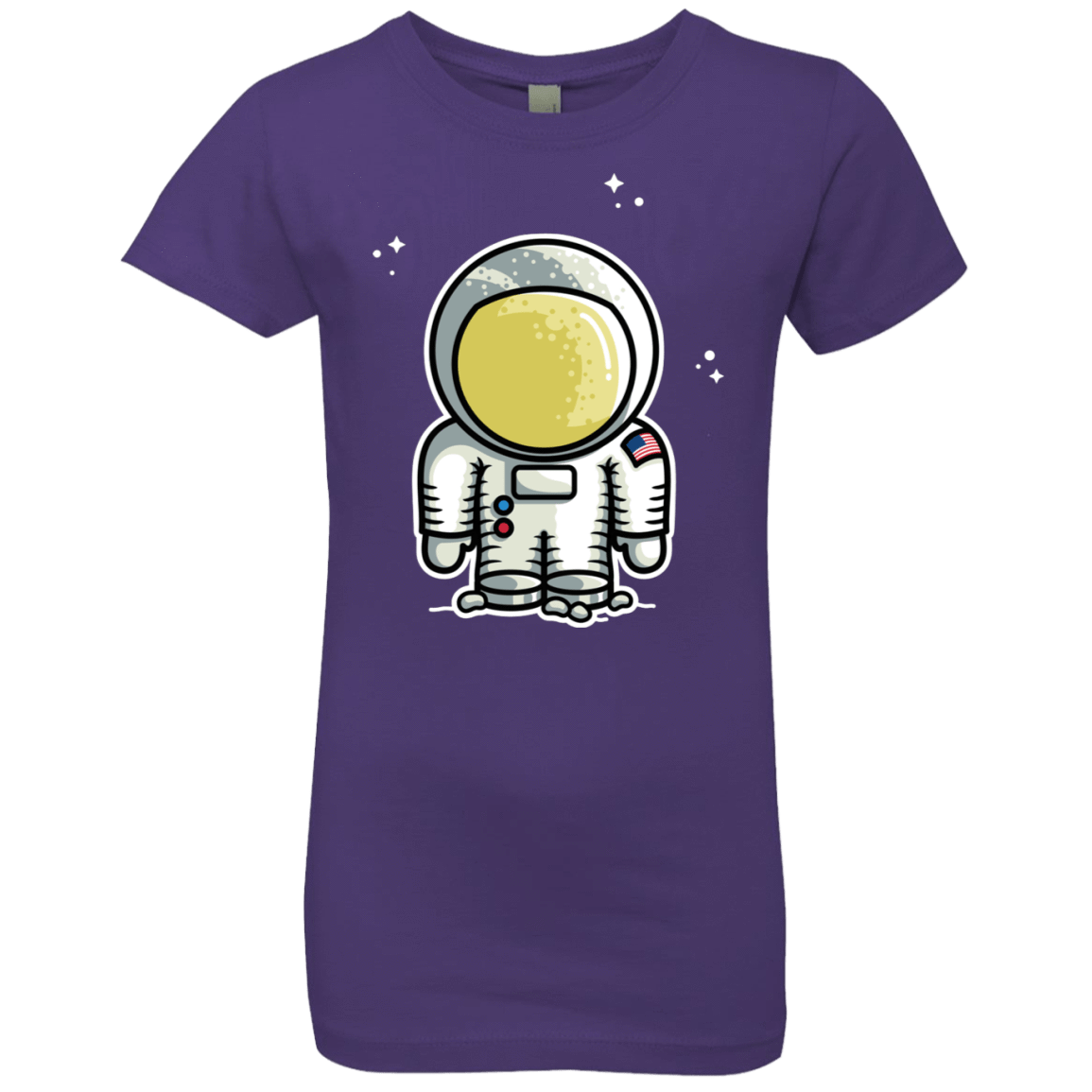 T-Shirts Purple Rush / YXS Cute Astronaut Girls Premium T-Shirt