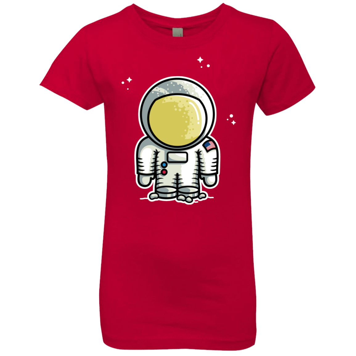 T-Shirts Red / YXS Cute Astronaut Girls Premium T-Shirt