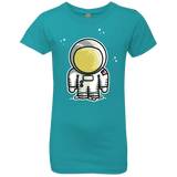 T-Shirts Tahiti Blue / YXS Cute Astronaut Girls Premium T-Shirt