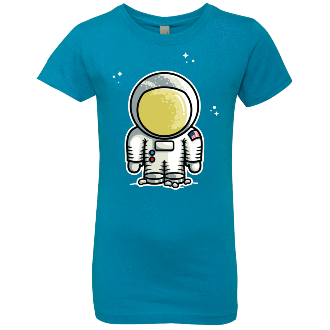 T-Shirts Turquoise / YXS Cute Astronaut Girls Premium T-Shirt