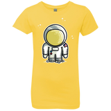 T-Shirts Vibrant Yellow / YXS Cute Astronaut Girls Premium T-Shirt