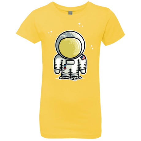 T-Shirts Vibrant Yellow / YXS Cute Astronaut Girls Premium T-Shirt