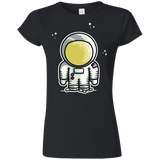 T-Shirts Black / S Cute Astronaut Junior Slimmer-Fit T-Shirt