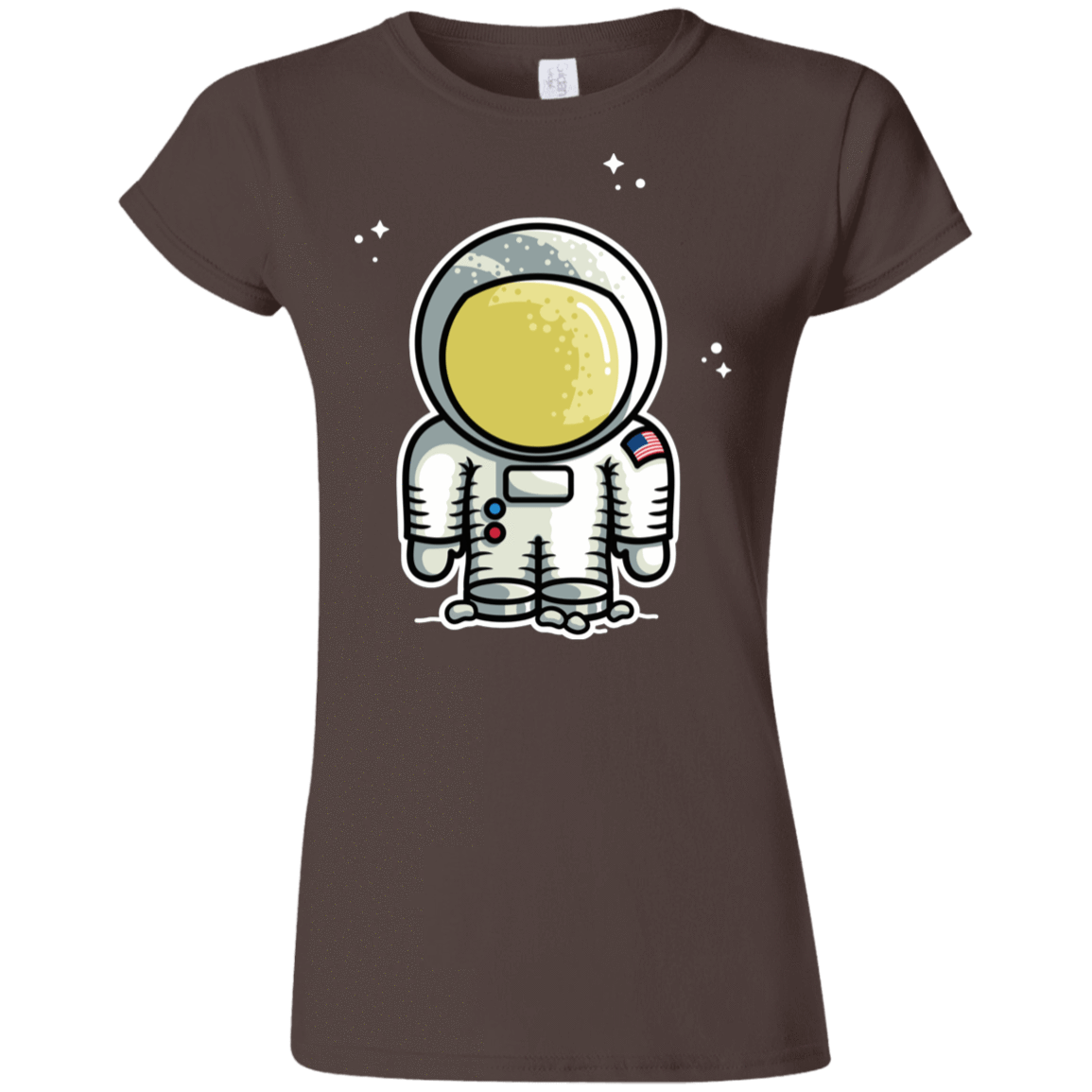 T-Shirts Dark Chocolate / S Cute Astronaut Junior Slimmer-Fit T-Shirt