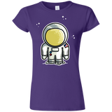 T-Shirts Purple / S Cute Astronaut Junior Slimmer-Fit T-Shirt