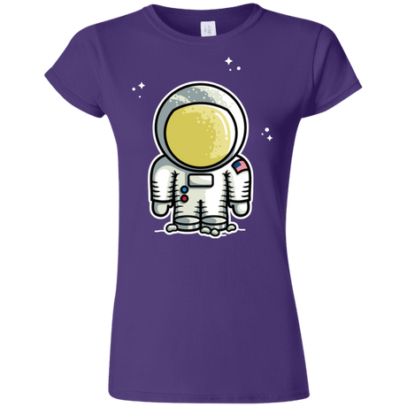 T-Shirts Purple / S Cute Astronaut Junior Slimmer-Fit T-Shirt