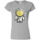 T-Shirts Sport Grey / S Cute Astronaut Junior Slimmer-Fit T-Shirt