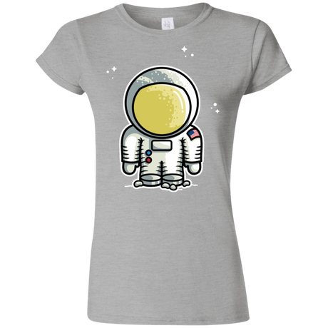 T-Shirts Sport Grey / S Cute Astronaut Junior Slimmer-Fit T-Shirt