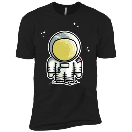 T-Shirts Black / X-Small Cute Astronaut Men's Premium T-Shirt