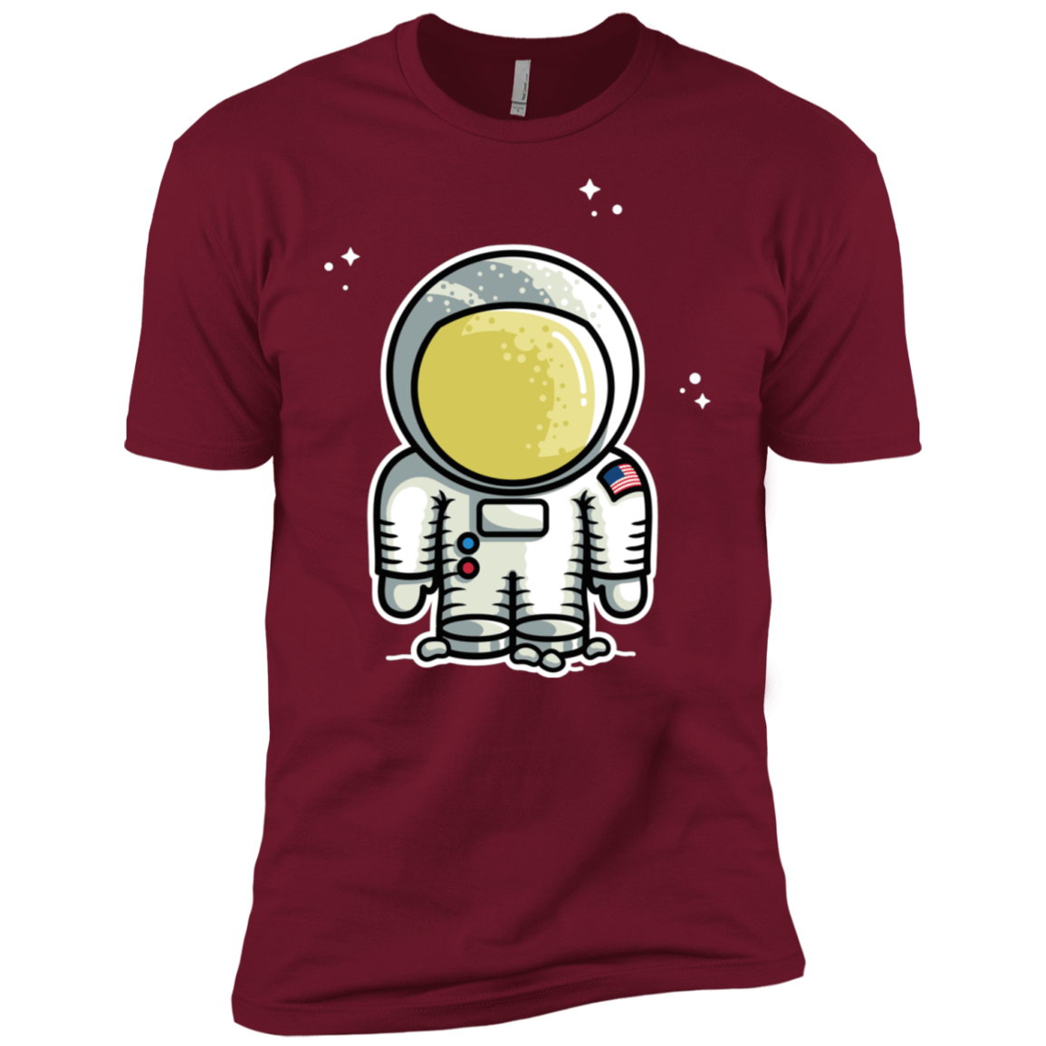 T-Shirts Cardinal / X-Small Cute Astronaut Men's Premium T-Shirt