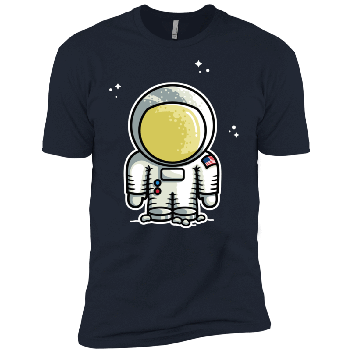 T-Shirts Midnight Navy / X-Small Cute Astronaut Men's Premium T-Shirt