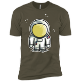 T-Shirts Military Green / X-Small Cute Astronaut Men's Premium T-Shirt