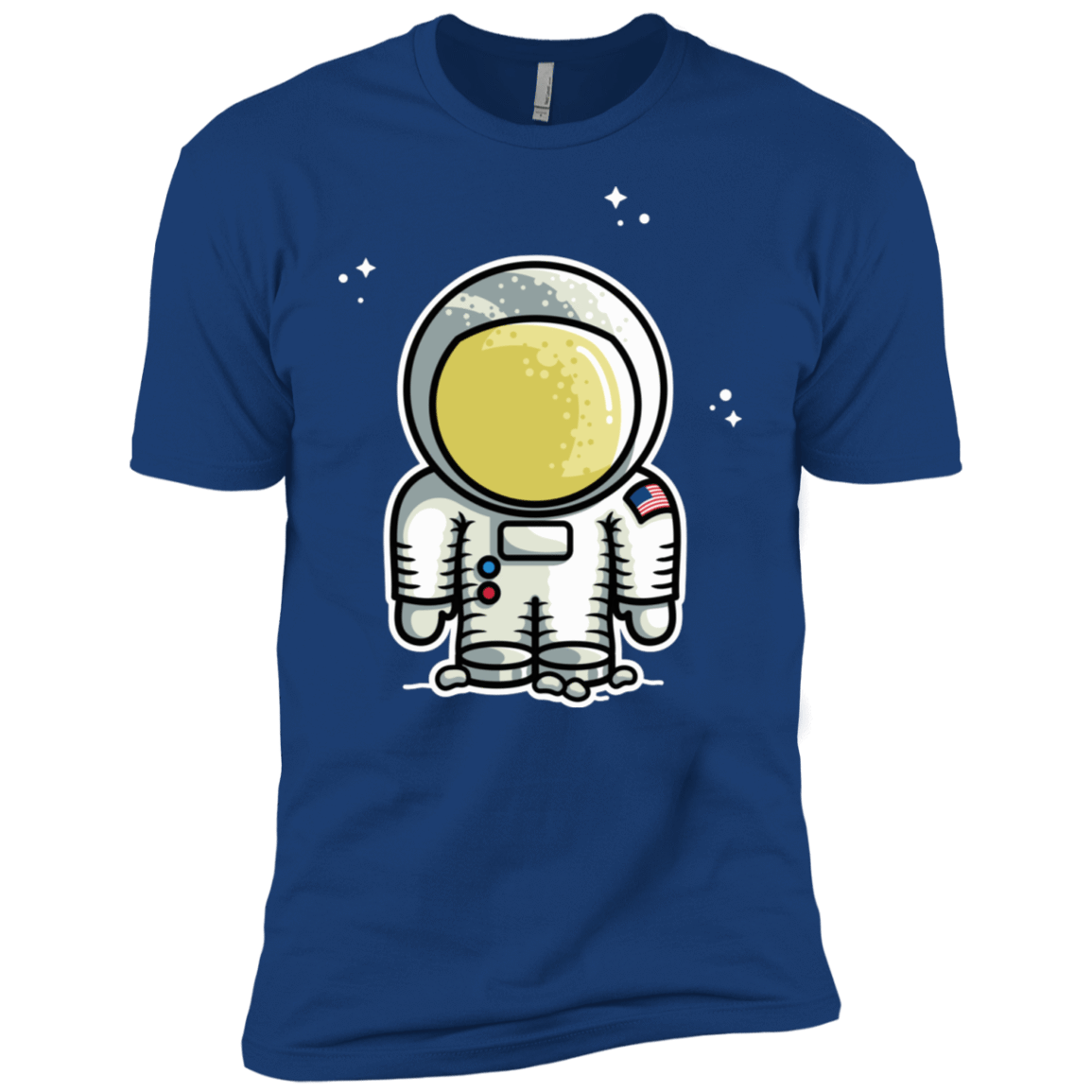 T-Shirts Royal / X-Small Cute Astronaut Men's Premium T-Shirt