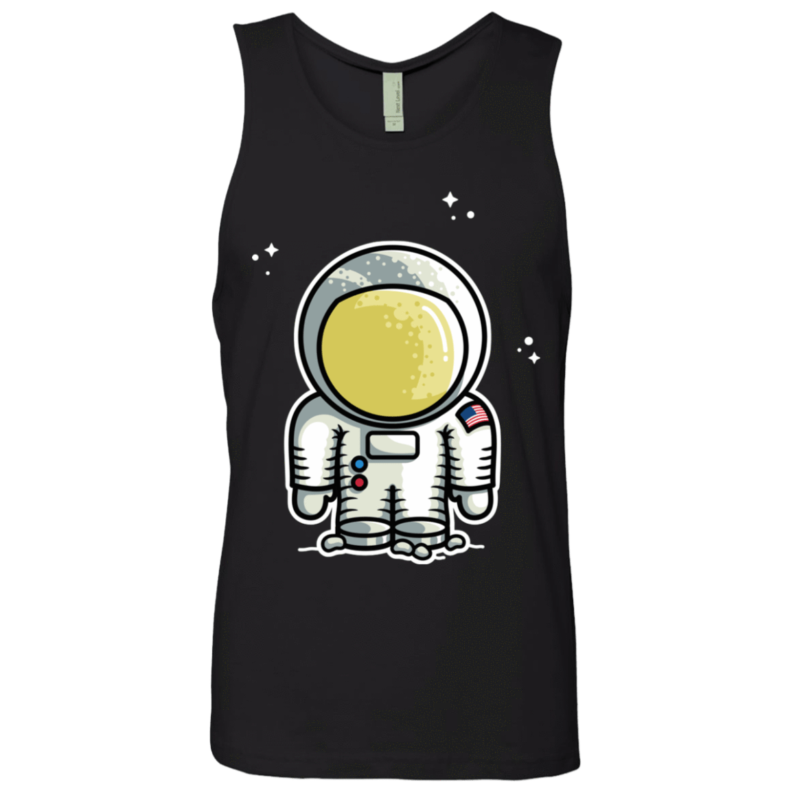 T-Shirts Black / S Cute Astronaut Men's Premium Tank Top