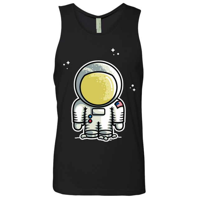 T-Shirts Black / S Cute Astronaut Men's Premium Tank Top