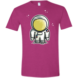 T-Shirts Antique Heliconia / S Cute Astronaut Men's Semi-Fitted Softstyle