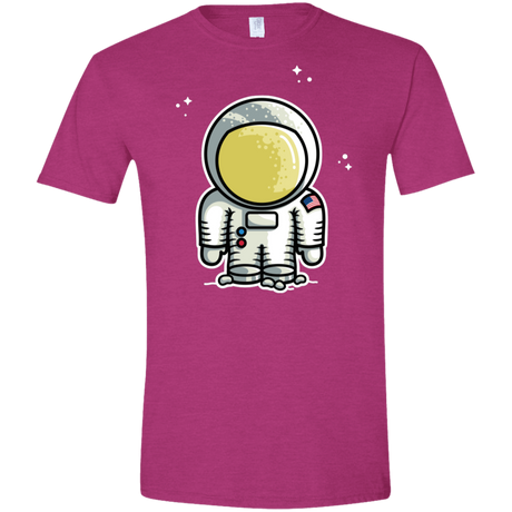 T-Shirts Antique Heliconia / S Cute Astronaut Men's Semi-Fitted Softstyle